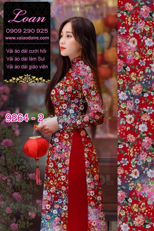 Vải áo dài hoa nhí Vải áo dài hoa nhí