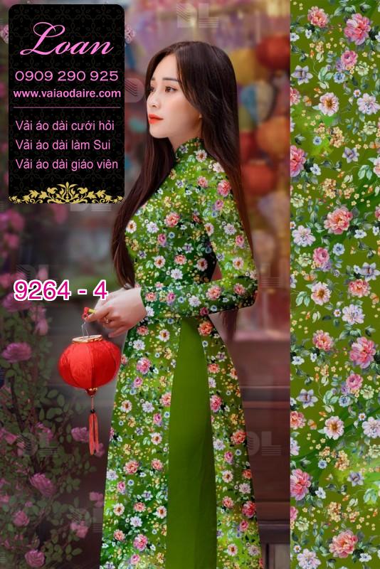 Vải áo dài hoa nhí Vải áo dài hoa nhí