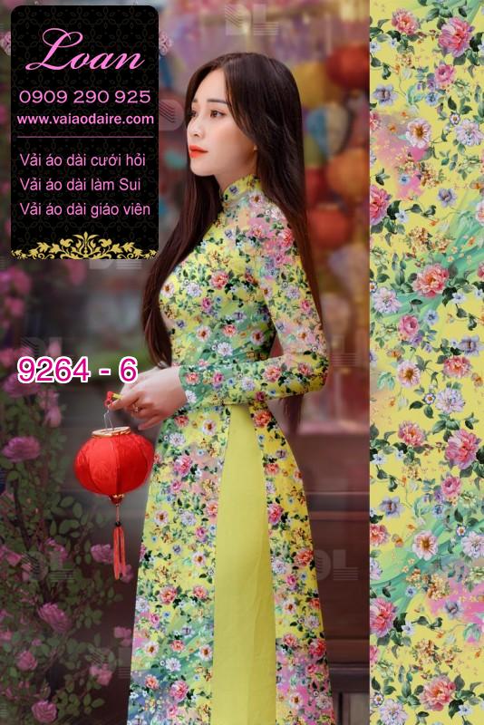 Vải áo dài hoa nhí Vải áo dài hoa nhí