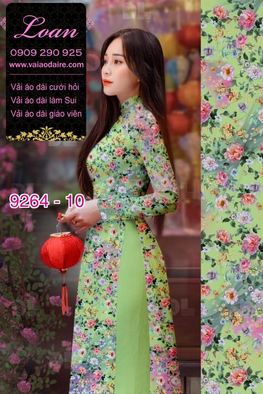 Vải áo dài hoa nhí Vải áo dài hoa nhí