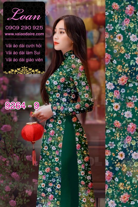 Vải áo dài hoa nhí Vải áo dài hoa nhí