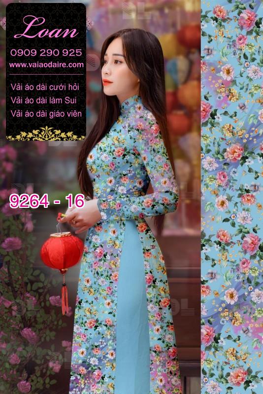 Vải áo dài hoa nhí Vải áo dài hoa nhí