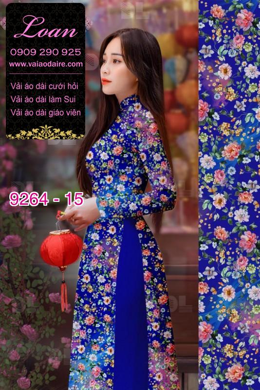 Vải áo dài hoa nhí Vải áo dài hoa nhí
