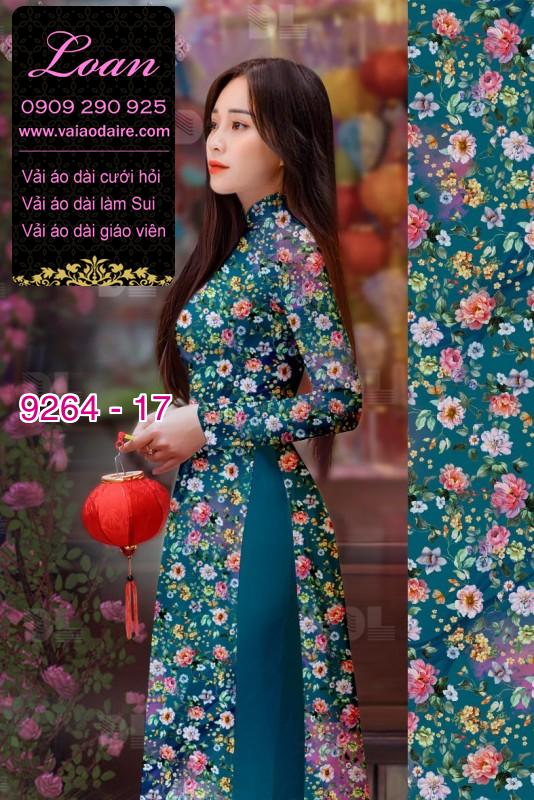 Vải áo dài hoa nhí Vải áo dài hoa nhí