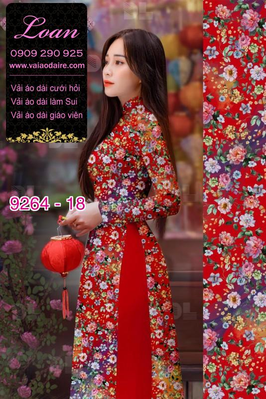 Vải áo dài hoa nhí Vải áo dài hoa nhí
