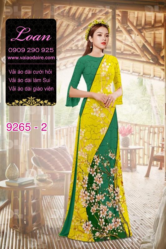 Vải áo dài hoa 3D Vải áo dài hoa 3D