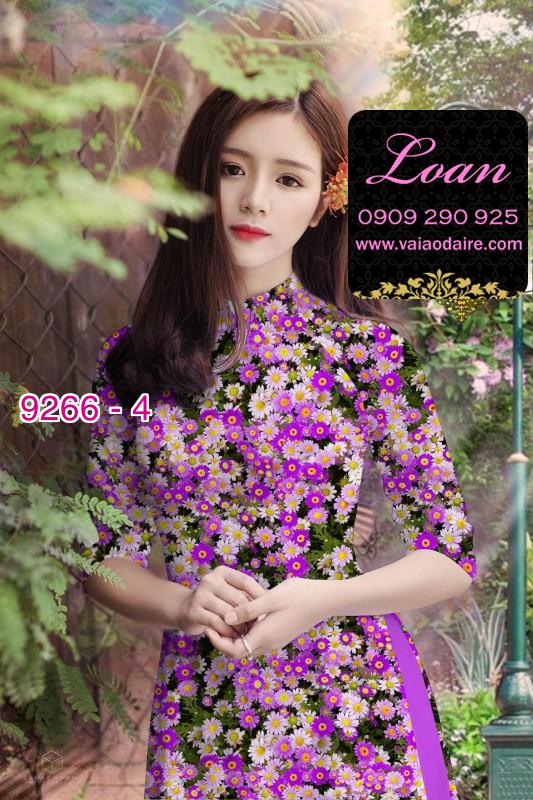Vải áo dài hoa nhí Vải áo dài hoa nhí