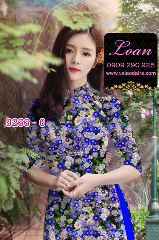 Vải áo dài hoa nhí Vải áo dài hoa nhí