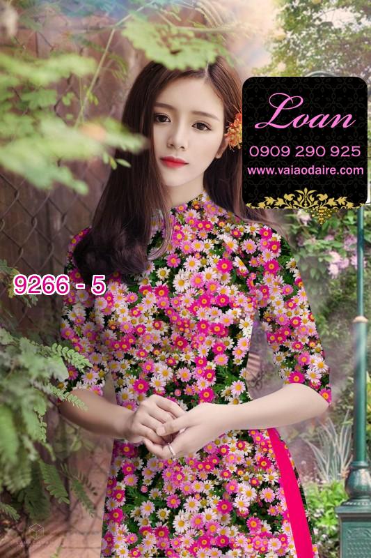Vải áo dài hoa nhí Vải áo dài hoa nhí