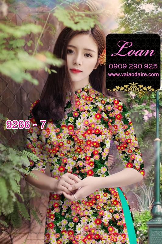 Vải áo dài hoa nhí Vải áo dài hoa nhí