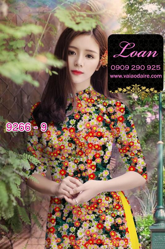 Vải áo dài hoa nhí Vải áo dài hoa nhí