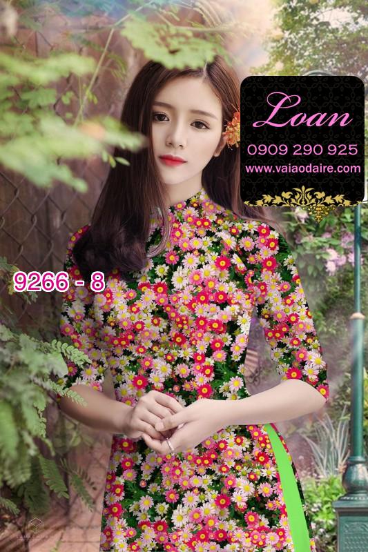 Vải áo dài hoa nhí Vải áo dài hoa nhí