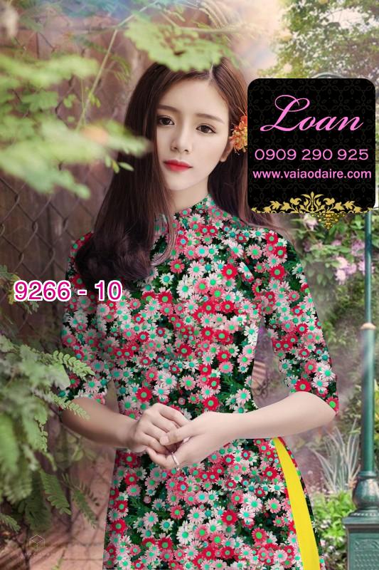 Vải áo dài hoa nhí Vải áo dài hoa nhí