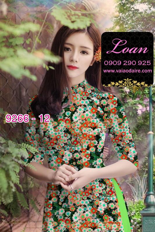 Vải áo dài hoa nhí Vải áo dài hoa nhí