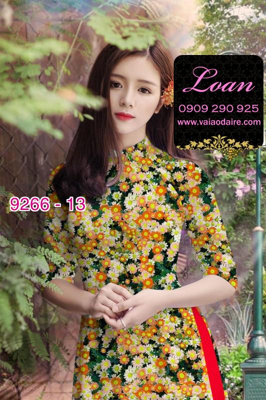 Vải áo dài hoa nhí Vải áo dài hoa nhí