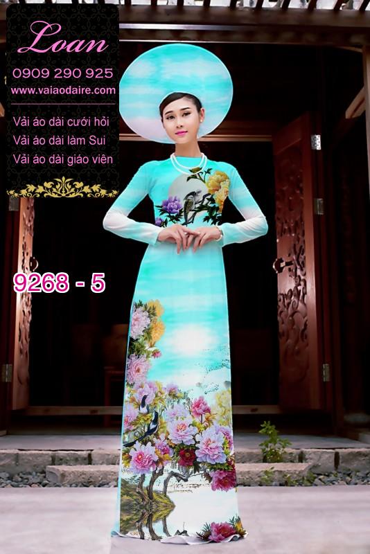 Vải áo dài hoa 3D Vải áo dài hoa 3D