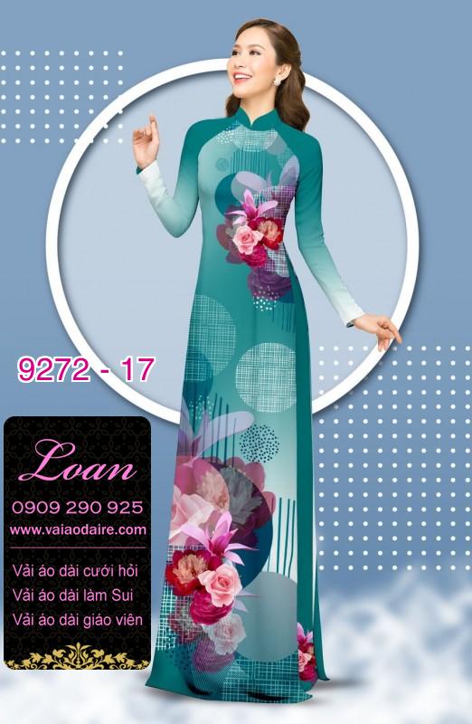 Vải áo dài hoa 3D