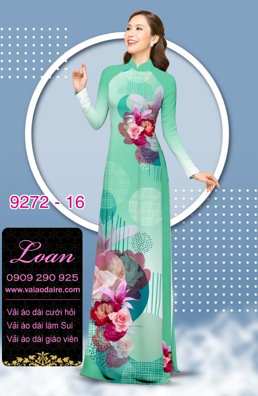 Vải áo dài hoa 3D