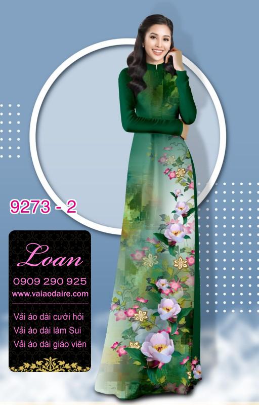 Vải áo dài hoa 3D