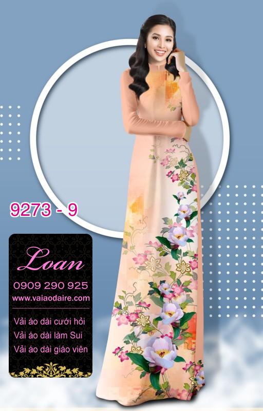 Vải áo dài hoa 3D