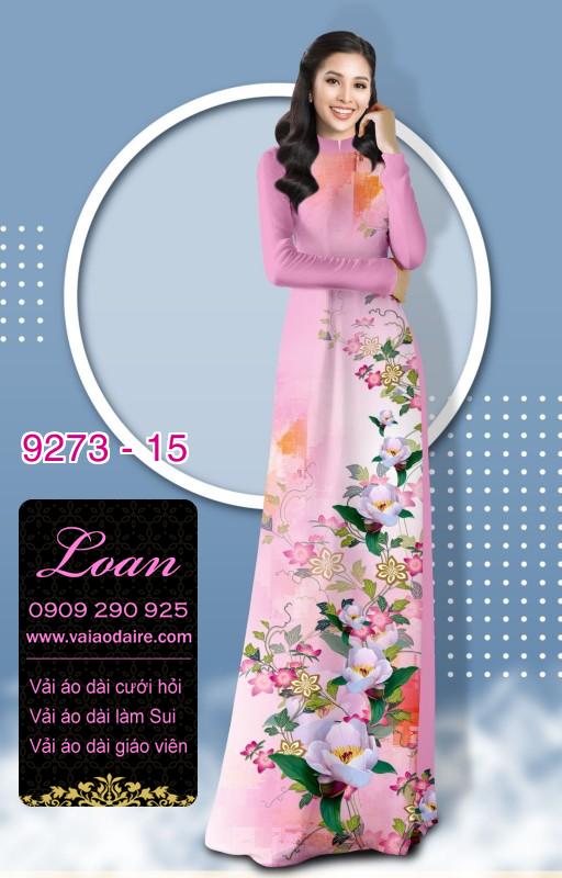 Vải áo dài hoa 3D