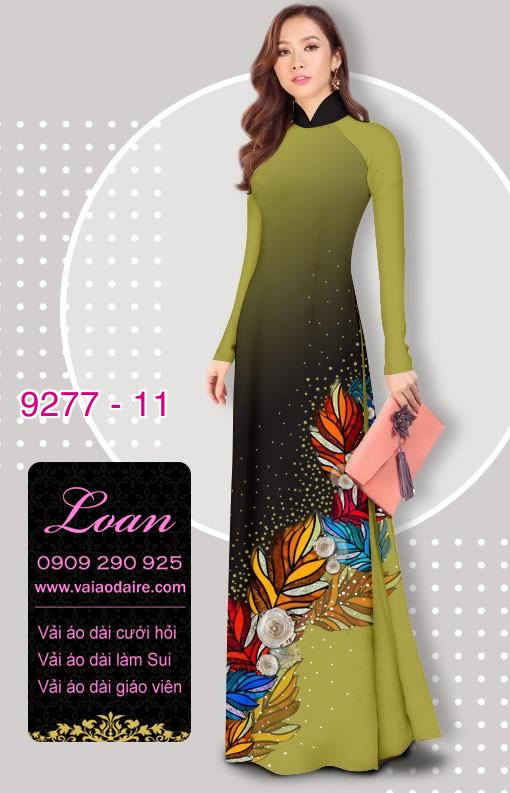 Vải áo dài hoa 3D