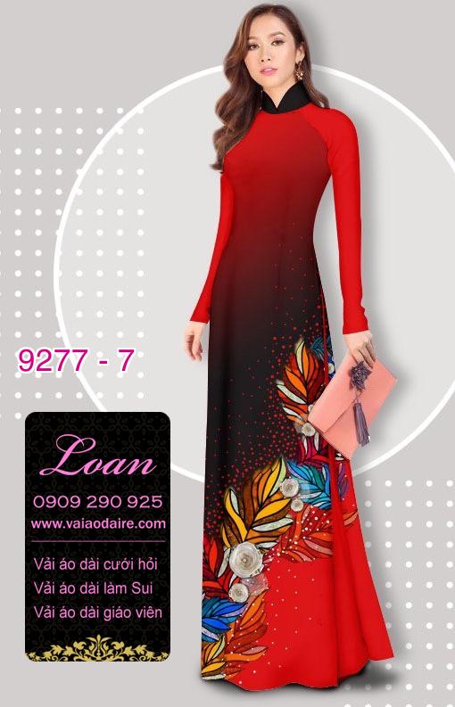 Vải áo dài hoa 3D