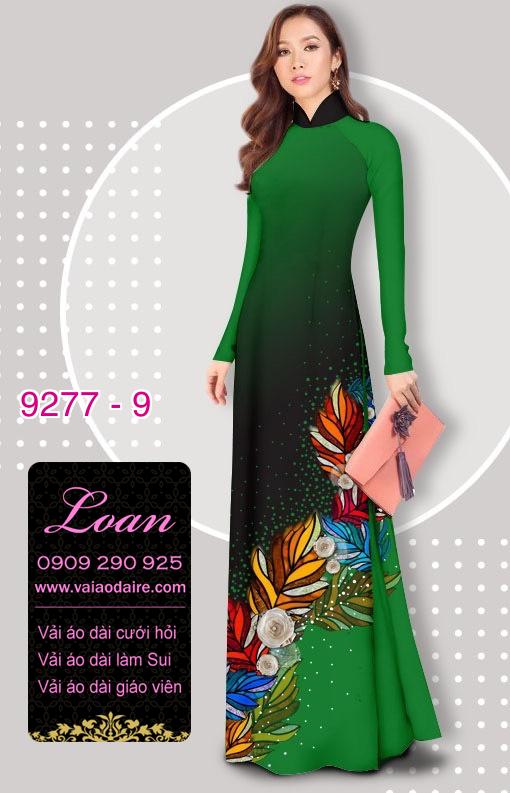 Vải áo dài hoa 3D