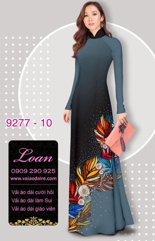 Vải áo dài hoa 3D