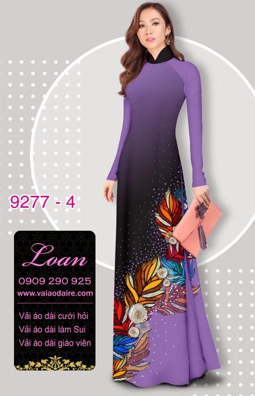 Vải áo dài hoa 3D