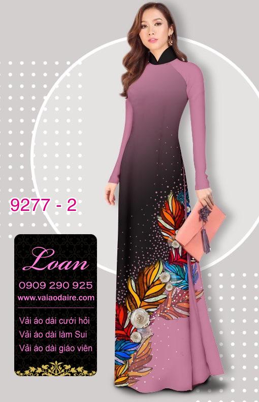 Vải áo dài hoa 3D