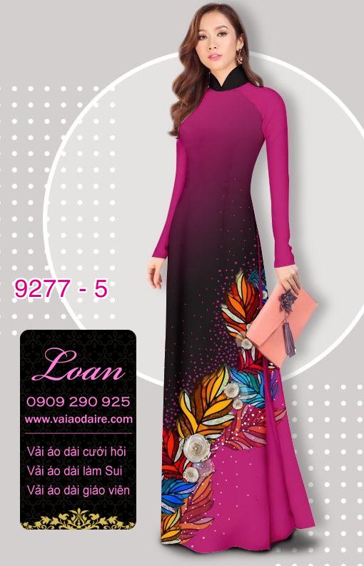 Vải áo dài hoa 3D