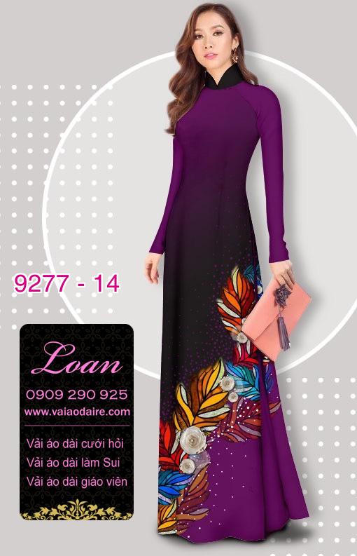 Vải áo dài hoa 3D
