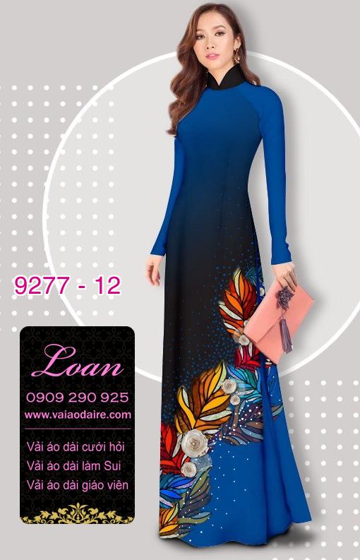 Vải áo dài hoa 3D