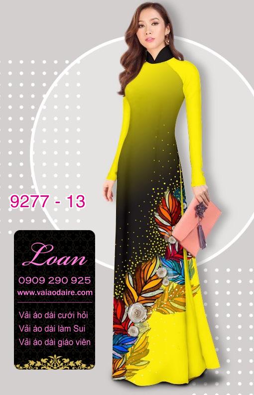Vải áo dài hoa 3D