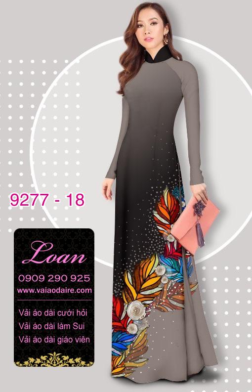 Vải áo dài hoa 3D