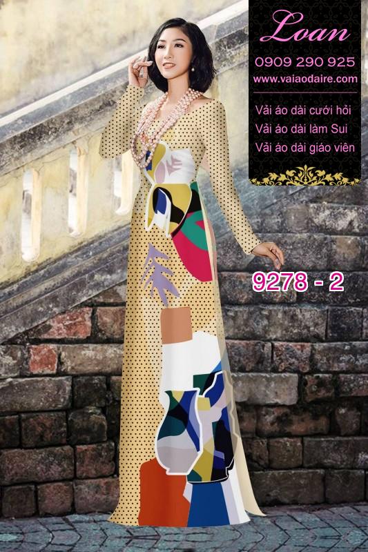 Vải áo dài hoa 3D
