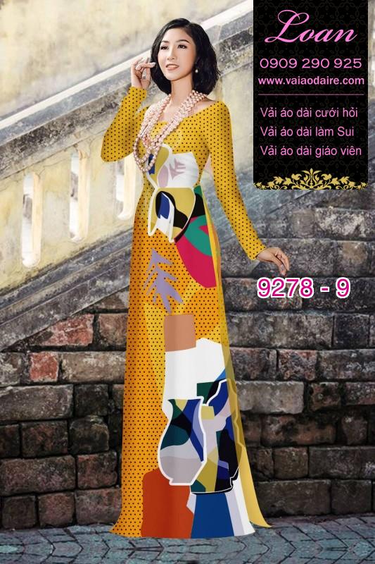 Vải áo dài hoa 3D