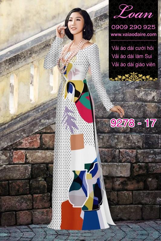 Vải áo dài hoa 3D