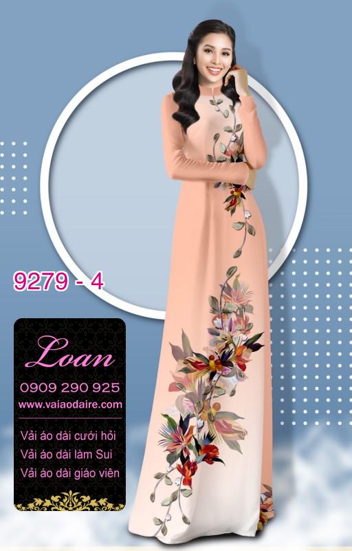 Vải áo dài hoa 3D Vải áo dài hoa 3D