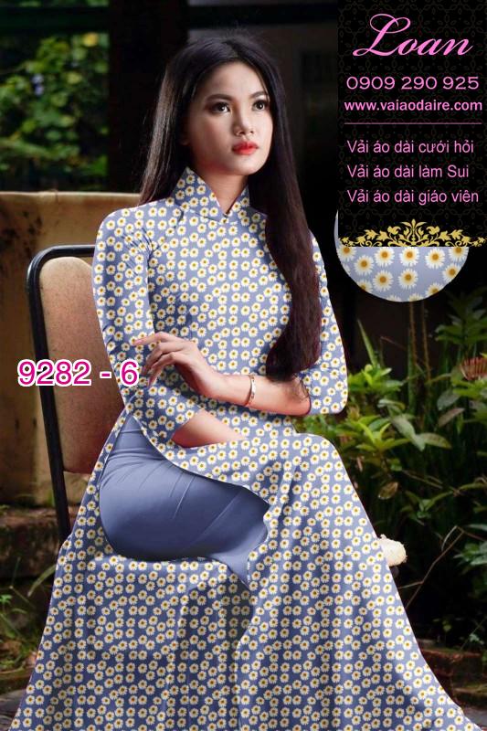Vải áo dài hoa nhí