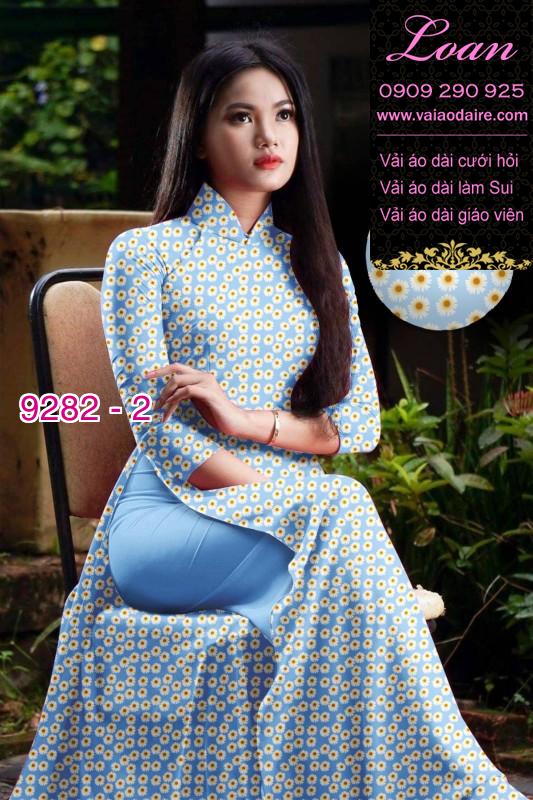 Vải áo dài hoa nhí