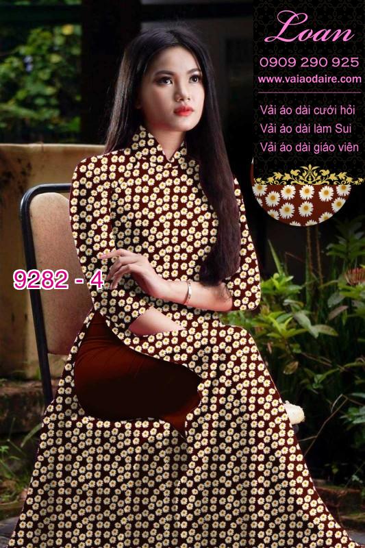 Vải áo dài hoa nhí