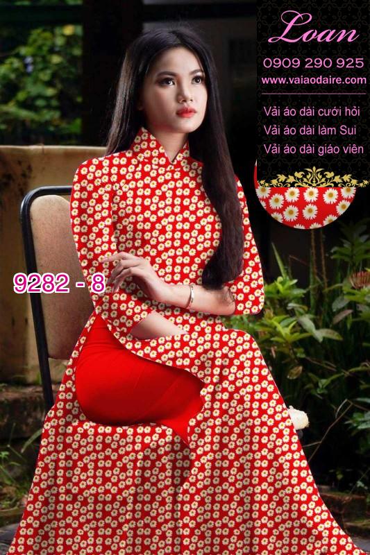Vải áo dài hoa nhí