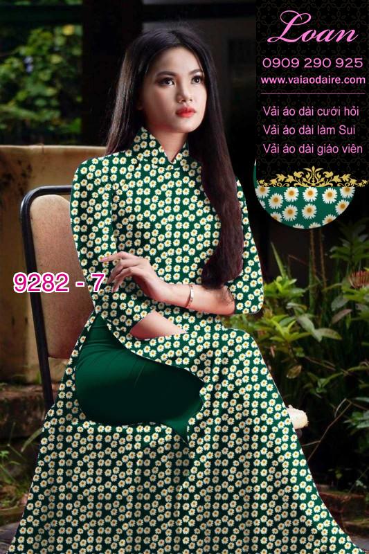 Vải áo dài hoa nhí