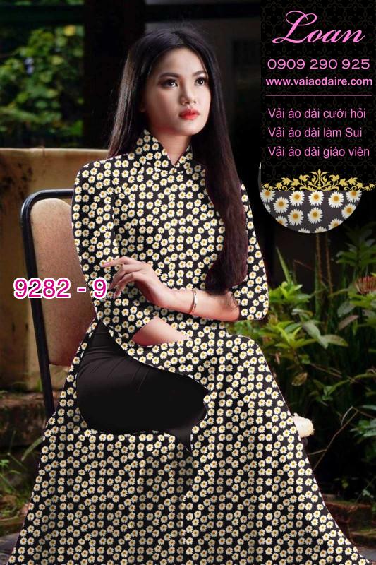 Vải áo dài hoa nhí