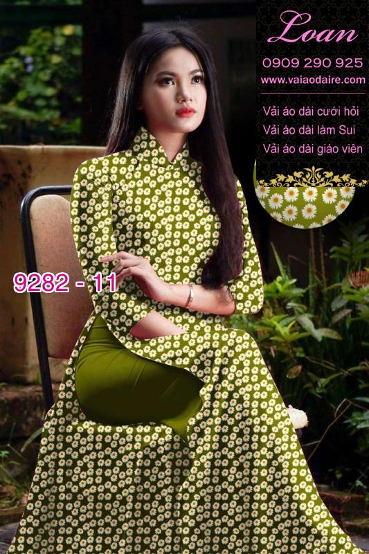 Vải áo dài hoa nhí