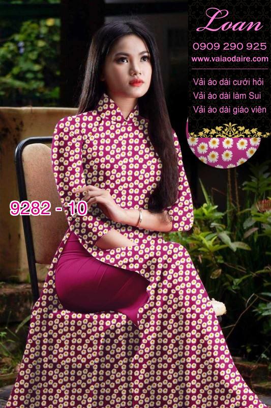 Vải áo dài hoa nhí