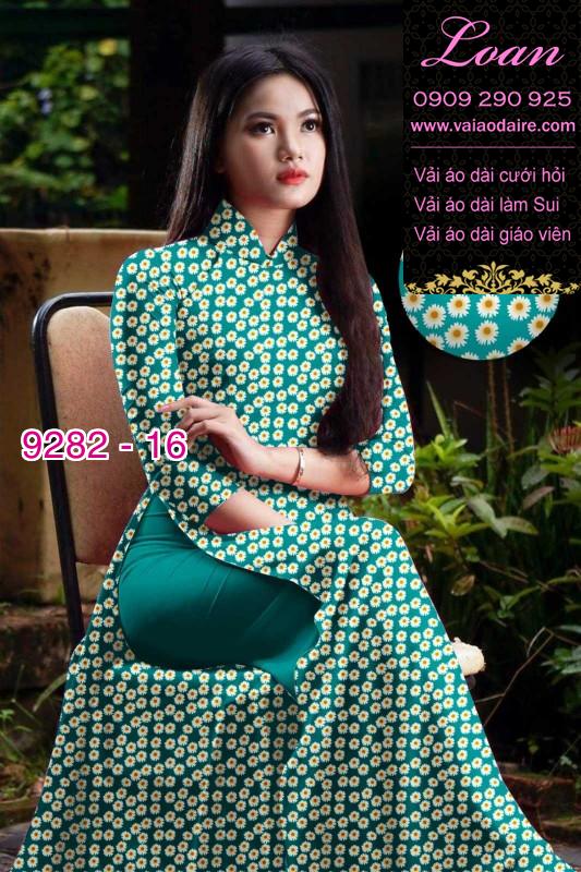 Vải áo dài hoa nhí