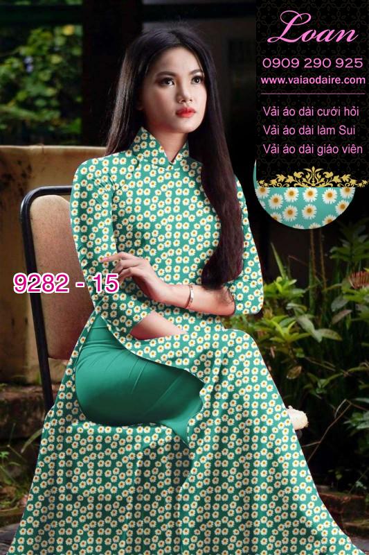 Vải áo dài hoa nhí